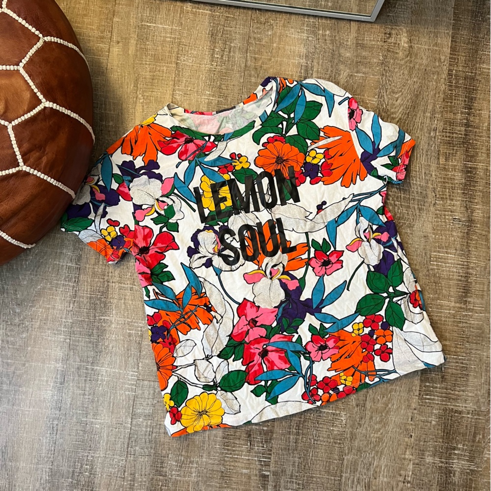Zara “Lemon Soul” Tshirt Size Small